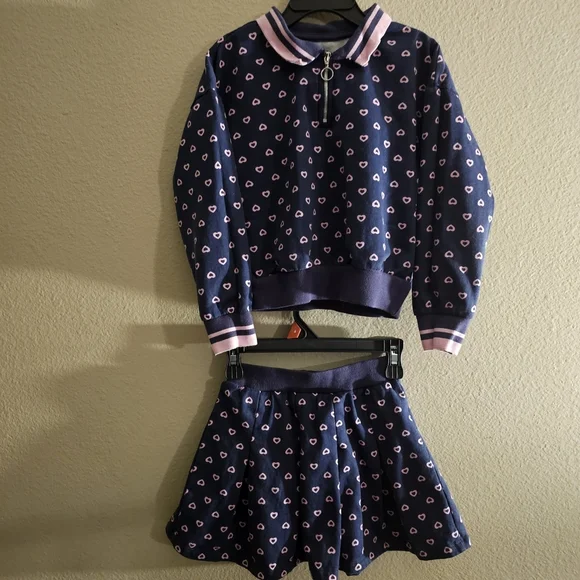 Madden Girl Navy and Pink Kids Matching Set - Picture 2 of 10